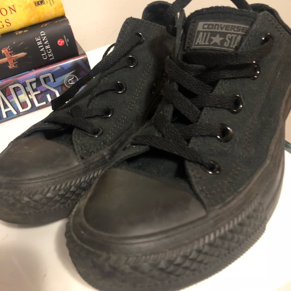 All Black Converse